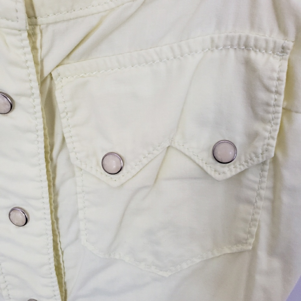 True Religion Western Button Front Yellow Cami - Picture 4 of 4